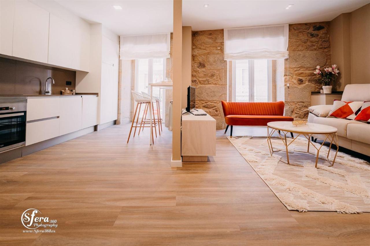 Apartamentos Rua Vella 칼다스 데 레이스 외부 사진